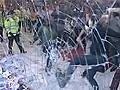 Student protest turns violent in London