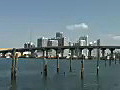 Royalty Free Stock Video HD Footage High Rise Condos and Office Buildings in Downtown Miami,  Florida