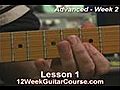 Advanced Guitar Course Week 2 Lesson 1