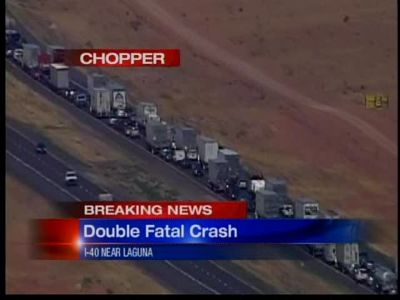Two killed in head-on collision west of Albuquerque on I-40