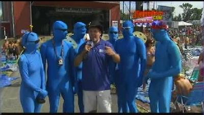 Thursday 3:45 p.m. - Men Dressed In All Blue On JamboCam (Got To Watch!)