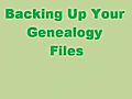 Backing Up Your Genealogy Files