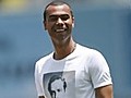 Ashley Cole Enjoys Day Out at the Baseball Pitch in LA