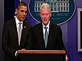 At Obama’s Side,  Clinton Backs Tax Deal