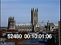 CHRIST CHURCH CATHEDRAL & NEARBY ROOFTOPS - CANTERBURY,  ENGLAND