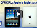 Permanent Link to It’s Official: Apple’s Tablet Is Here