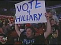 wwe Raw 4-21-08 - Hillary Clinton Vs. Barack Obama