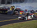 Second &#039;Big One&#039; strikes while drivers go three-wide