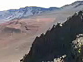 Royalty Free Stock Video HD Footage Inside of Haleakala Crater in Maui,  Hawaii