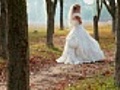 Bride in autumn park