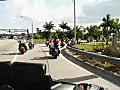 Royalty Free Stock Video HD Footage Motorcycle Riders at the Fun in the Sun Toy Run in Ft. Lauderdale,  Florida in 2007