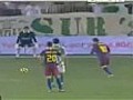 Lionel Messi penalty miss against Real Betis
