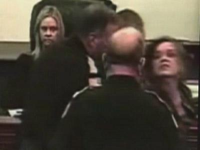 Raw Video: Woman attacks judge during hearing
