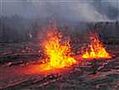 Hawaiian volcano shoots geysers of lava