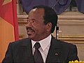 Reportage: le président Paul Biya en France Juillet 2009