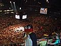 Deutschland Nationalhymne mit Moodrush.de WM 2010 - Smiley Kissen German George singt die Hymne in Lanxess Arena Köln Party