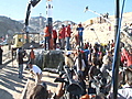 Celebration at the Chile mine