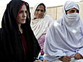 Angelina Jolie tours refugee camp