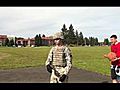 Army basketball trick shots