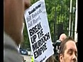 UK PHONE HACK PROTESTS