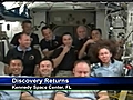 Space Shuttle Discovery lands safely