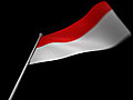 Indonesia Flag Stock Footage