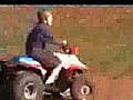 Idiot Runs Himself Over With His ATV