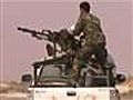 Libyan rebels in retreat