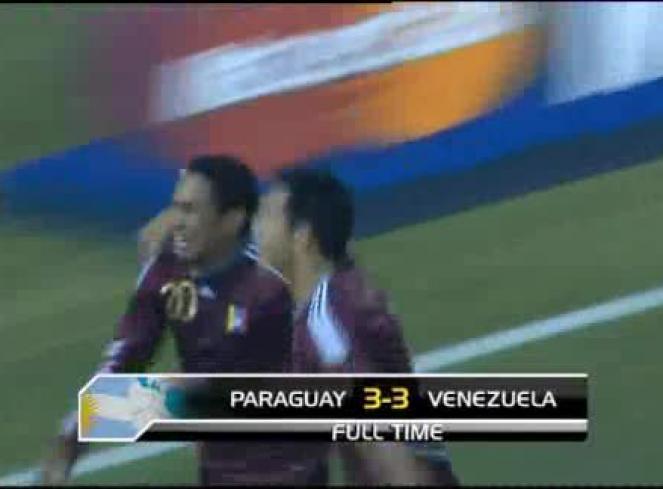 Copa América. Paraguay 3-3 Venezuela