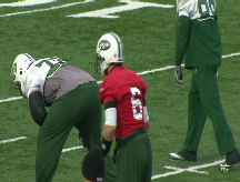 Jets&#039; Mark Sanchez helps out during lockout