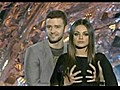 Justin Timberlake and Mila Kunis Get Touchy