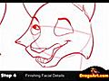 How to draw foxes,  step by step