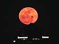 Supermoon rises over Baltimore