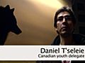 Canadian Youth Delegate Daniel T’seleie on First Nations issues and climate change