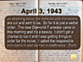 Lt. Reichard’s WWII Diary - April 3,  1943