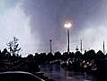 Tornado heads towards crowded store