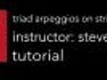Triad Arpeggios on Strings 1,  2, and 3