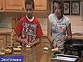 Teens Show How to Prepare a Chicken Quesadilla