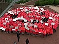 Baltimore sets human smiley face record