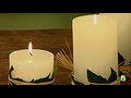 How to decorate a pillar candle