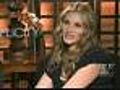 Julia Talks To CBS 2 HD About Clive’s Kisses
