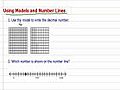 How to Identify Decimal Place Value Using Models and Numbers Lines