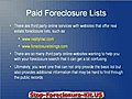 What Are The Advantages Of Using Paid Foreclosure Lists?