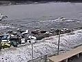 New footage of tsunami engulfing Japanese city