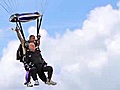 Ed Kirkland,  87, a retired Winter Park attorney, sky dives as part of his bucket list. 