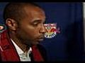 Thierry Henry,  presentado con los New York Red Bulls