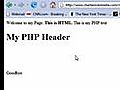 Using PHP With HTML