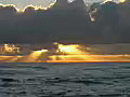 Royalty Free Stock Video SD Footage Static Shot of Sunrise on Beach in Kauai,  Hawaii