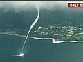 Water tornado blasts Oz coast