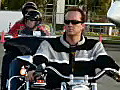 Stock Video Motorcycle Riders Pull Up Into Staging Lanes at the Fun in the Sun Toy Run in Ft. Lauderdale,  Florida in 2007 Royalty-Free HD Footage